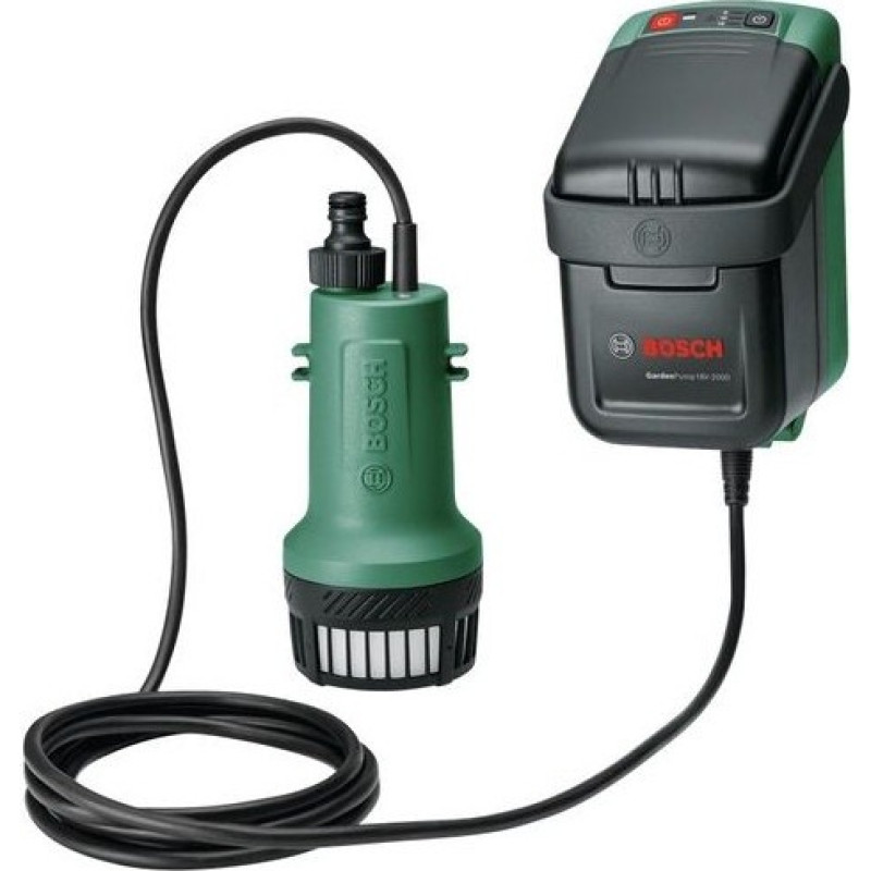 Bosch Akumuliatorinis lietaus vandens siurblys Bosch GardenPump 18V-2000, 06008C4202