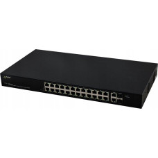 Pulsar SF124WP PULSAR Switch PoE 26-portowy Fast Ethernet, 24x PoE