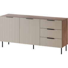 Cama Meble Cama Chest of drawers 1 ALMERA 156x42x75 walnut/cashmere