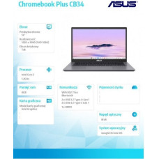 Asus Notebook Chromebook Plus CB3402CVA-MW0517