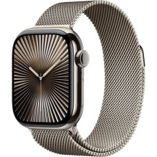 Apple Smartwatch Apple Watch 10 GPS + Cellular 46mm Natural Titanium Milanese Loop S/M Szary  (MC7Q4QF/A)