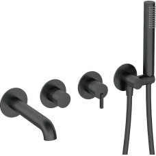 Deante Bateria wannowa Deante Silia podtynkowe czarny (BQS N18P)