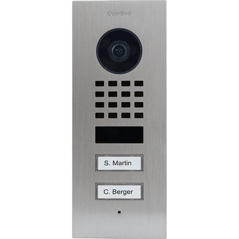 Doorbird DoorBird D1102V IP Vid. Türst. V4A Edels. 2Ruftasten Unterputz