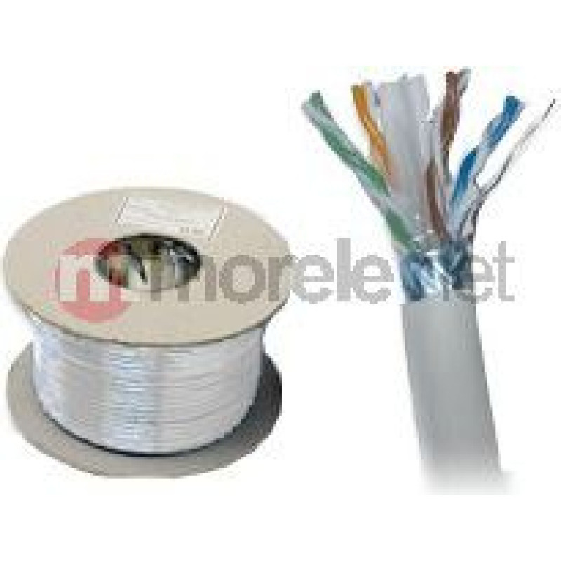 Alantec Kabel U/UTP kat.6 PVC Eca 4x2x24AWG 500m 25 lat gwarancji, badanie jakości laboratorium (KIU6PVC500)