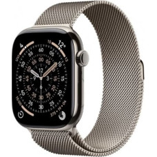 Apple Watch Series 11 GPS + Cellular 46mm Natural Titanium Case with Natural Milanese Loop M/L