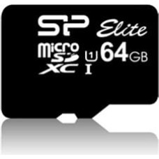 Silicon Power atmiņas karte microSDXC 64GB Elite + adapteris