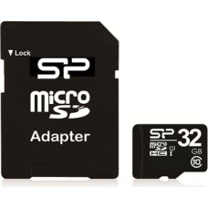 Silicon Power atmiņas karte microSDHC 32GB Class 10 + adapteris