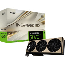 MSI Karta graficzna MSI GeForce RTX 5070 Ti Inspire 3X OC Plus 16GB GDDR7