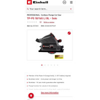 Nutool EINHELL PILARKO-ZAGŁĘBIARKA TP-PS 18/165 Li BL