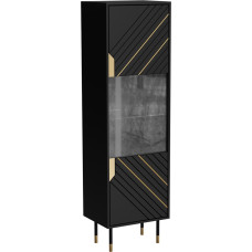 Cama Meble Cama MOUNTAIN display cabinet 54x40x180 black + gold