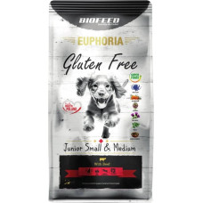 Biofeed Euphoria Gluten Free Junior small & medium Beef - dry dog food - 12kg