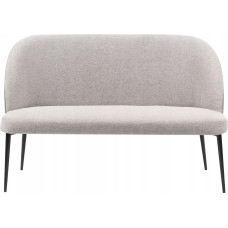 Beliani Ławka tapicerowana 2-osobowa jasnoszara OSBY