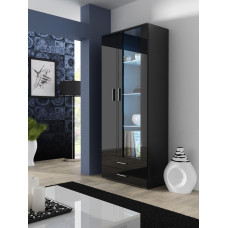 Cama Meble Cama display cabinet SOHO S6 2D2S black/black gloss