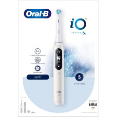 Oral-B Elektrinis dantų šepetėlis Oral-B iO6 Series, baltas, 4210201438069