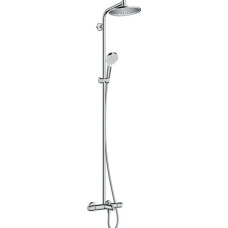 Hansgrohe Zestaw prysznicowy Hansgrohe Crometta S z deszczownicą z baterią termostatyczną chrom (27320000)