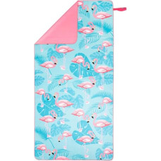 Nils Camp DVIELIS NCR14 FLAMINGO MICROFIBRE TOWEL 160x80 cm NILS CAMP