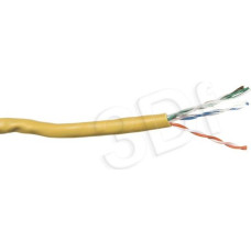Alantec Kabel U/UTP kat.5e PVC Eca 4PR 305m (ŻÓŁTA powłoka) 25 lat gwarancji, badanie jakości laboratorium INTERTEK