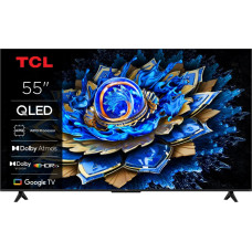 TCL 4K QLED TV | 55T69C | 55 | Smart TV | Google TV | UHD | Black