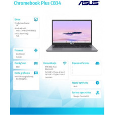 Asus Notebook Chromebook Plus CB3402CVA-MW0517