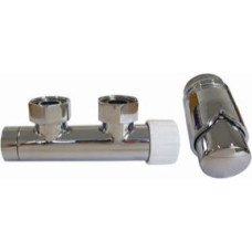 Schlosser Zestaw Duo-plex kątowy prawy chrom (612100005)