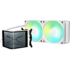 Jetworld TRYX PANORAMA SE ARGB 240 Komplett-Wasserkhlung, 3D-AMOLED-Display - 240mm, wei