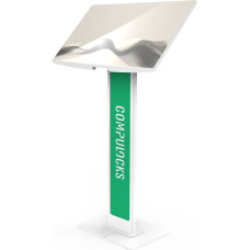 Compulocks Brandable VESA Floor Stand for Screens Up to 32 Inches - Aufstellung - fur LCD-Display - brandable, mit grosser Basisplatte - weiss - Bildschirmgrosse: bis zu 81,3 cm (bis zu 32 Zoll) - Bodenaufstellung