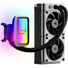 Hyte Chłodzenie wodne Hyte THICC Q60 240mm LCD All In One CPU Liquid Cooler - biały/czarny