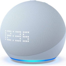 Amazon Echo Dot (5. Gen.) mit Uhr - Graublau - B09B8RVKGW