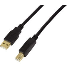 Logilink Kabel USB LogiLink USB-A - USB-B 15 m Czarny (UA0265)