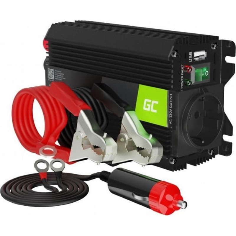 Green Cell Przetwornica Green Cell PRO 24V na 230V 300W/600W