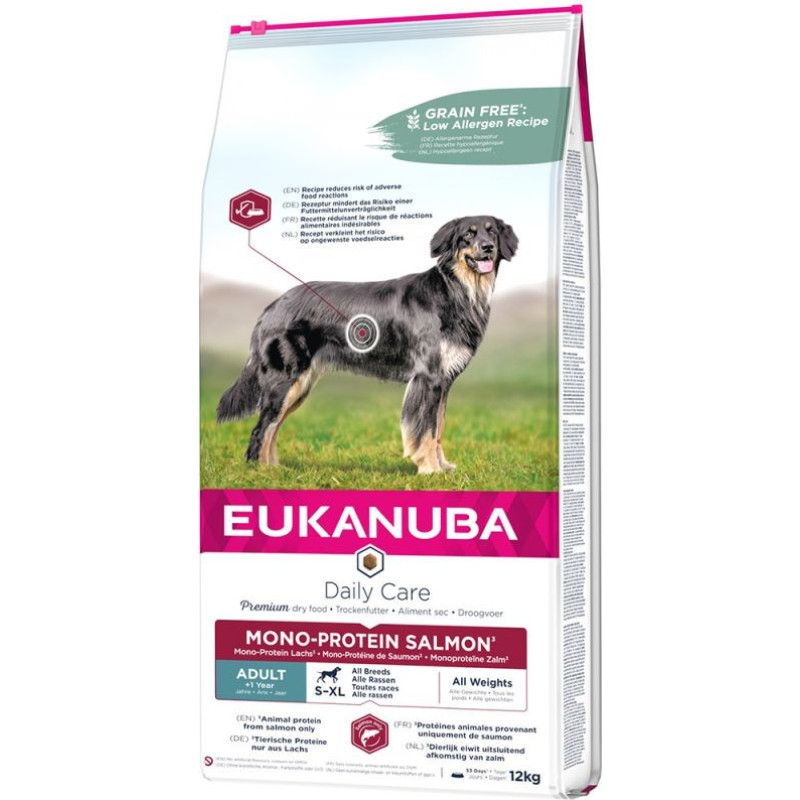 Eukanuba Daily Care Adult Mono Protein Salmon - dry dog food - 12 kg