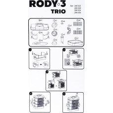 Zolux Rody3 Trio White - cage for rodents - 1 piece