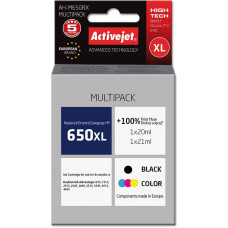 Activejet AH-M650RX Ink cartridge (replacement for HP 650 CZ101AE/CZ102AE; Premium; 1 x 20 ml, 1 x 21 ml; 1110 pages, black, colour)