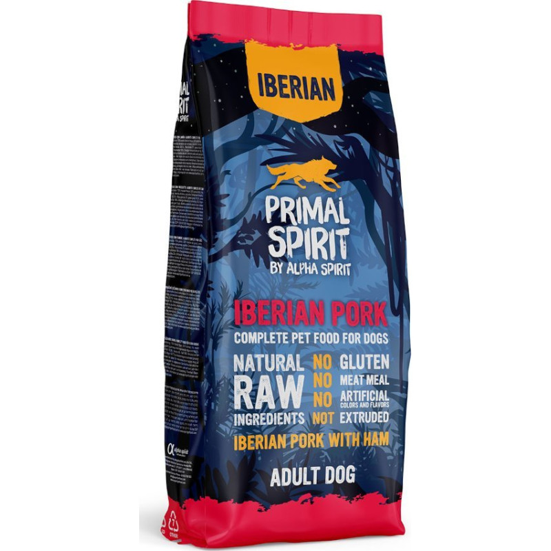 Alpha Spirit Primal Spirit Karma sucha dla psa Iberian Pork (dorosły) 12kg