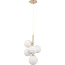 Sigma Perla 33607 lampa wisząca zwis białe kule ball 5x12W G9 biała/beżowa