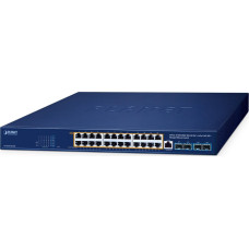 Planet Switch Planet PLANET GS-4210-24UP4X łącza sieciowe Zarządzany L2/L4 Gigabit Ethernet (10/100/1000) Obsługa PoE Niebieski