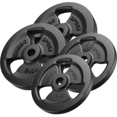 Marbo Sport 30mm svara diski Tri-Grip weight plates made of cast iron set 30 kg / 2 x 10 kg + 2 x 5 kg - Marbo Sport