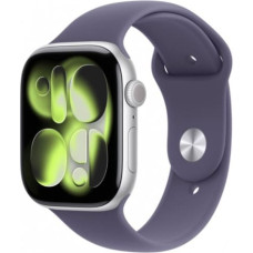 Apple Watch Series 11 GPS+Cellular 46mm Silver Aluminium Case with Purple Fog Sport Band - M/L