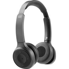 Cisco Słuchawki Cisco Cisco Bluetooth Headset 730, schwarz: - Dual On-Ear, aktive Rauschunterdruckung, inkl. Ladestation, - Anschlusse: Bluetooth, USB-A, 3.5mm*(nur Audio), - geeignet fur alle bluetooth-fahigen Gerate und Cisco DX70, DX80, IP DECT Phone 6