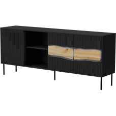 Cama Meble Cama INSERTO 3D1W chest of drawers 190x40x80 black + LED