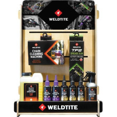 Weldtite Display sklepowy WELDTITE DRIVETRAIN SHOP STAND, Zestaw 21szt. produktów Weldtite Drivetrain (NEW)