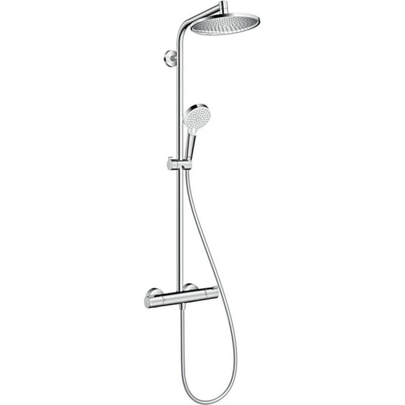 Hansgrohe Zestaw prysznicowy Hansgrohe Crometta S z deszczownicą z baterią termostatyczną chrom (27267000)