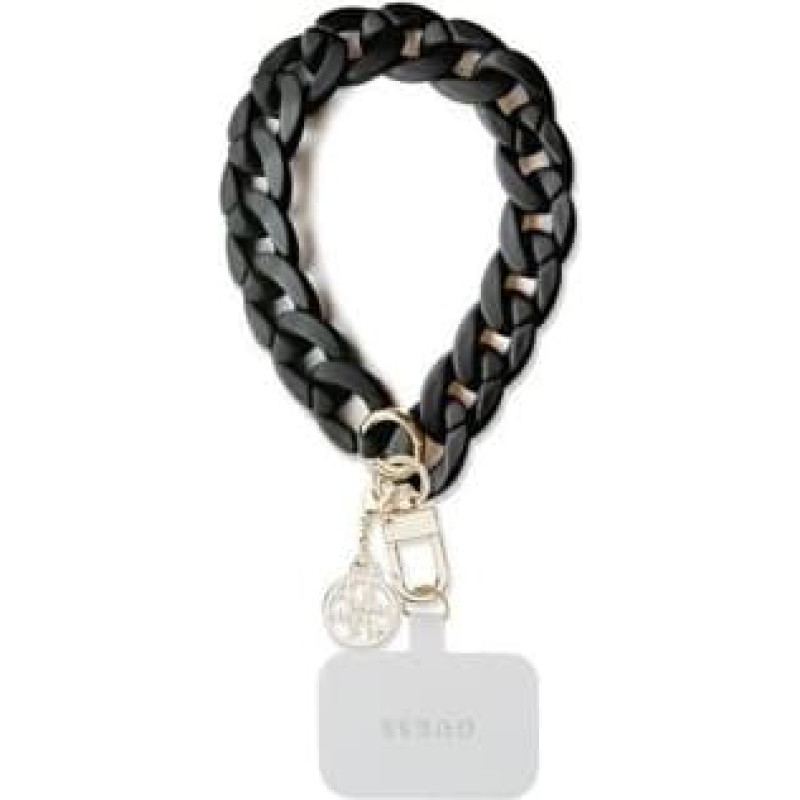 Guess Guess GUOUCBMC4MK Universal Big Hand Strap czarny/black Acrylic 4G Charm