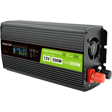 Green Cell PowerInverter LCD 12V 500W/10000W car inverter with display - pure sine wave