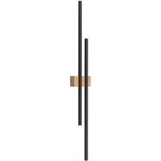 Tkkrywult Tk Lighting Flash 6416 kinkiet lampa ścienna metalowy industrialny skandynawski patyk pręty 2x45W LED 4000K-4500K czarny/sosna