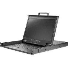Startech .com Rack KVM Konsole HD 1080p - US Tastatur(QWERTY), Ein Port VGA KVM mit 17