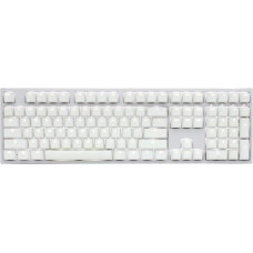 Ducky Klawiatura Ducky Ducky One 2 White Edition PBT Gaming Tastatur, MX-Blue, weiße LED - weiß