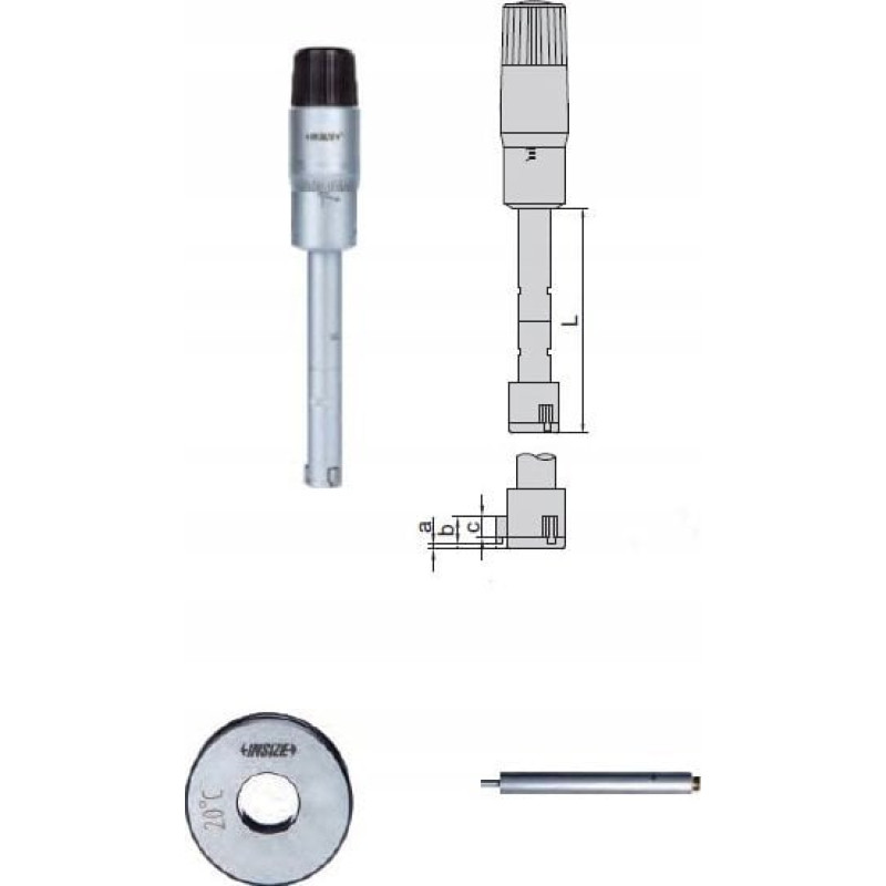 Insize SREDNICOWKA 3-PKT. ANALOG. 30-40