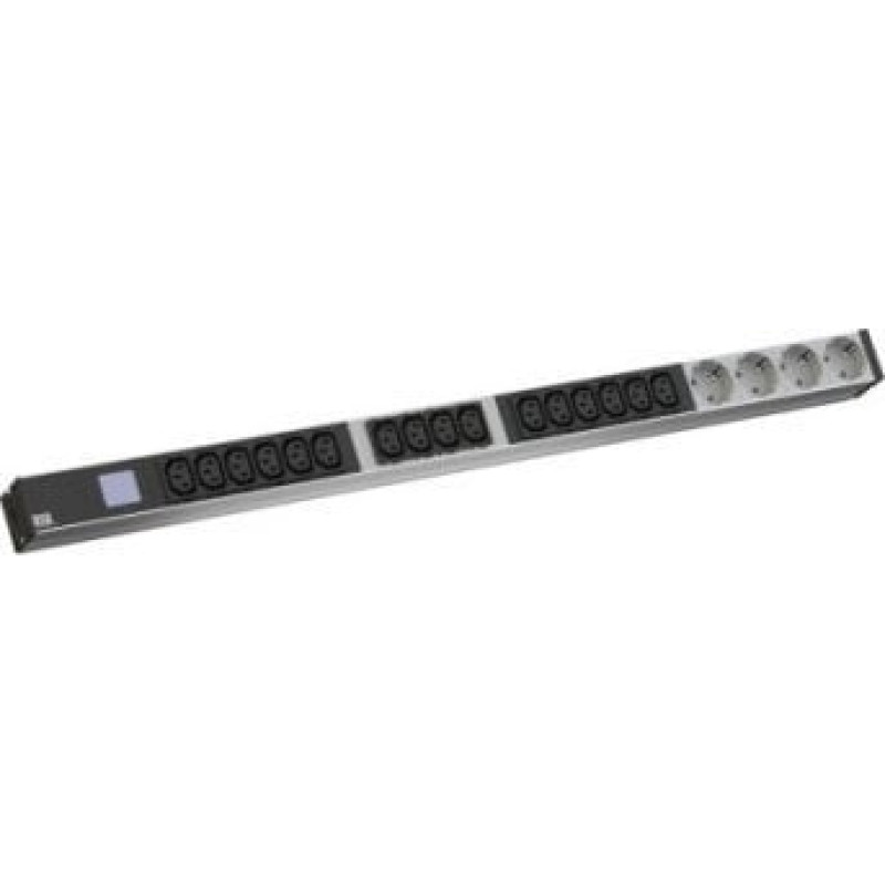 Bachmann BACHMANN BN0500 19 PDU 1HE 16xC13 4x styk uziemiony, pomiar mocy, złącze CEE 16A, niebieski