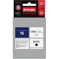 Activejet AH-15R Ink cartridge (Replacement for HP 15 C6615N; Premium; 50 ml; black)